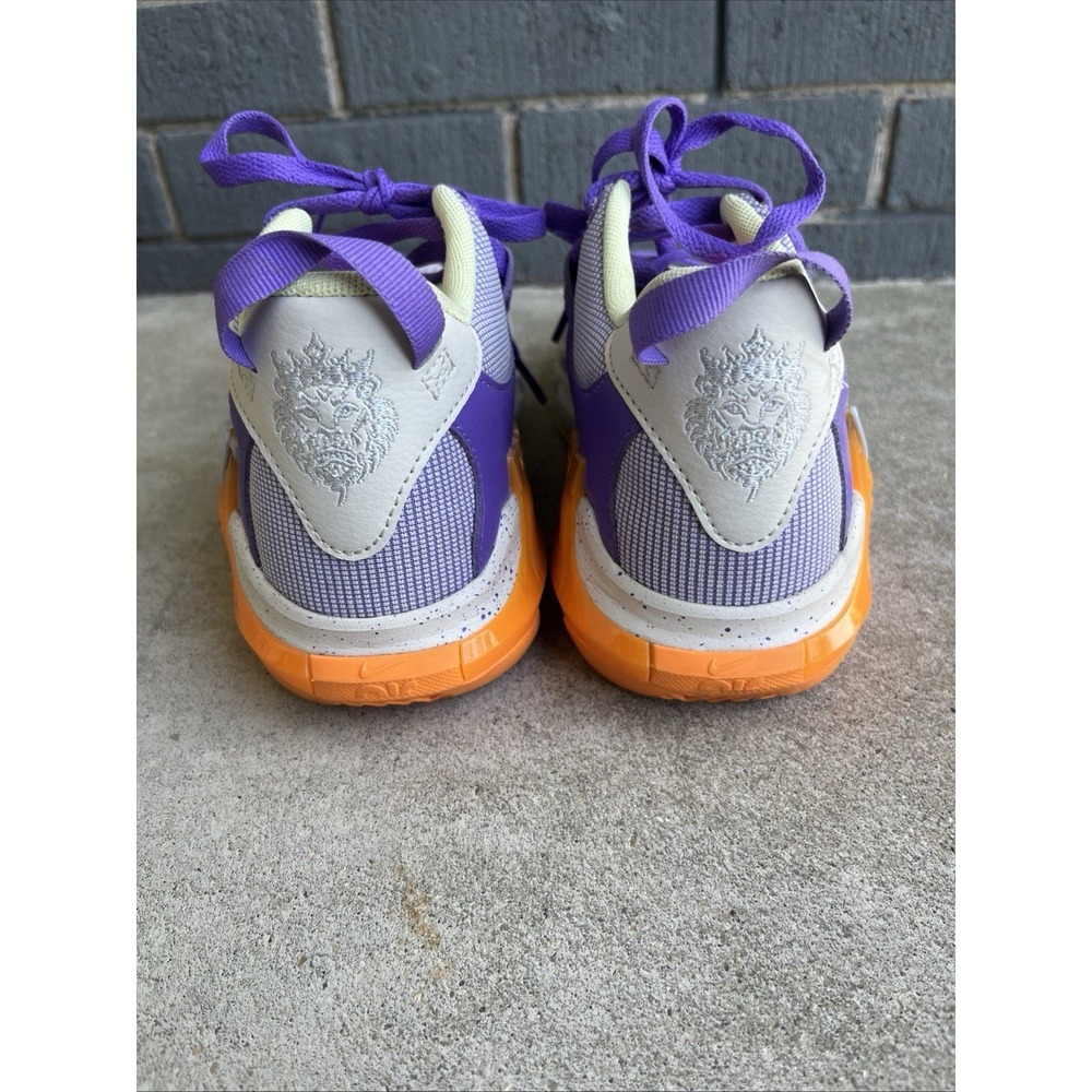 Kids Nike LeBron Witness 7 Action Grape Orange Size 5.5y Barely Worn - Picture 4 of 6